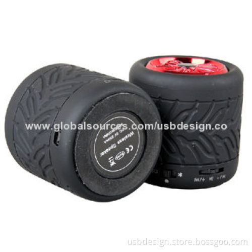 Mini Portable Micro SD Card Promotional Gift Tire SpeakersNew